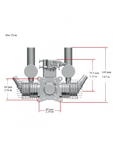 Stinger 40cc Twin Autostart