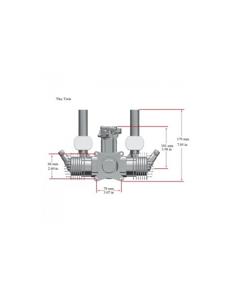 Stinger 70 cc Twin Autostart